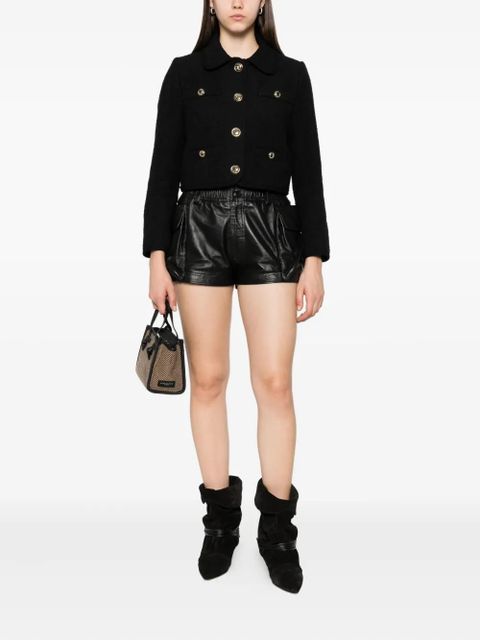 Ba&Sh Meiradith gold-button cropped jacket - Black - zdjęcie produktu nr 2
