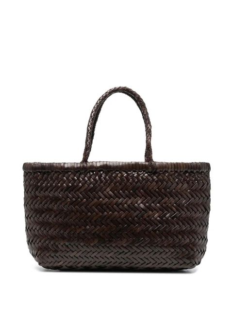 DRAGON DIFFUSION interwoven leather tote bag - Brown - zdjęcie produktu nr 1