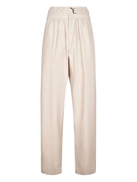MARANT ÉTOILE belted pleated trousers - Neutrals - zdjęcie produktu nr 1