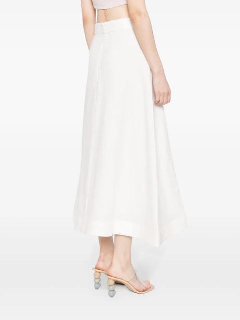 ZIMMERMANN Natura flare skirt - White