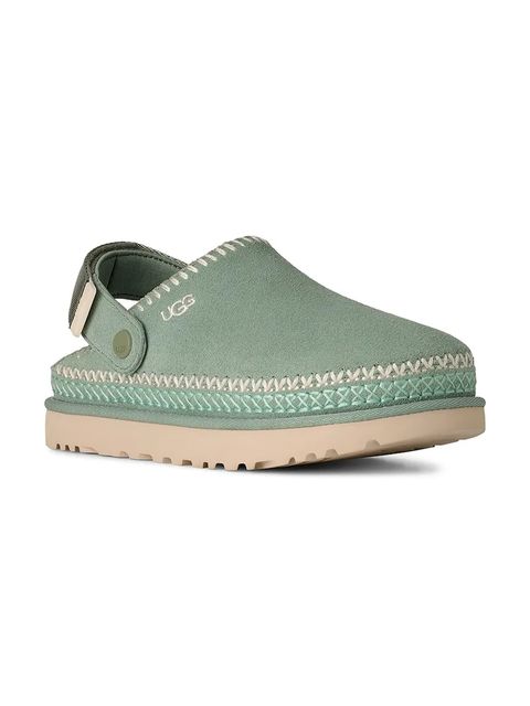 UGG klapki zamszowe W Goldenstar Meadow Accent Clog - zdjęcie produktu nr 1