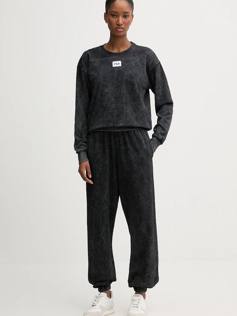 Fila dres bawełniany damski kolor szary FPW4215 - zdjęcie produktu nr 1