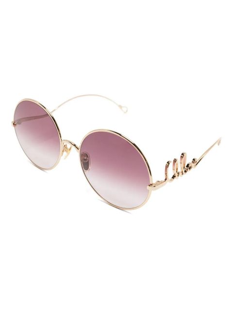 Chloé Eyewear round-frame sunglasses - Gold - zdjęcie produktu nr 2