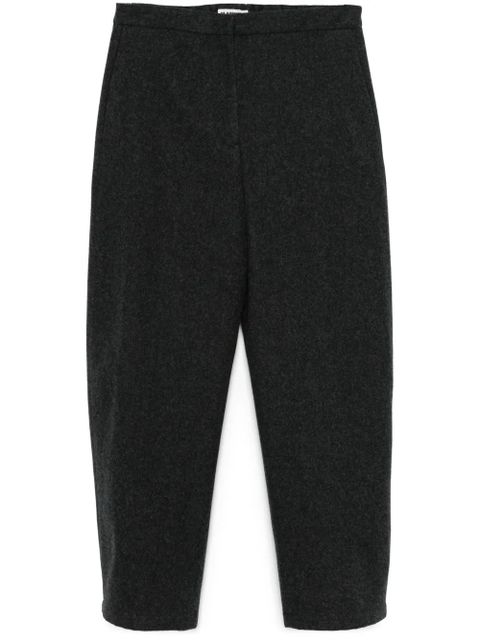 Jil Sander felted wool trousers - Grey - zdjęcie produktu nr 1