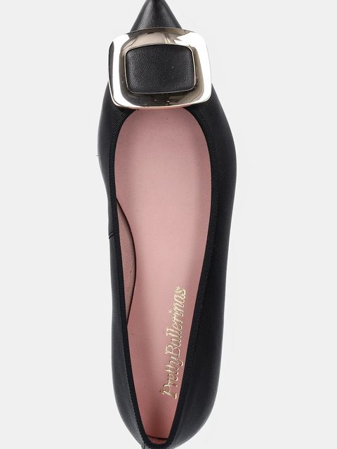 Pretty Ballerinas baleriny skórzane Ella kolor czarny 52611_003