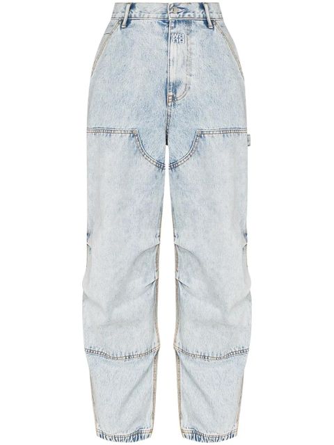 Alexander Wang wide-leg panelled jeans - Blue - zdjęcie produktu nr 1
