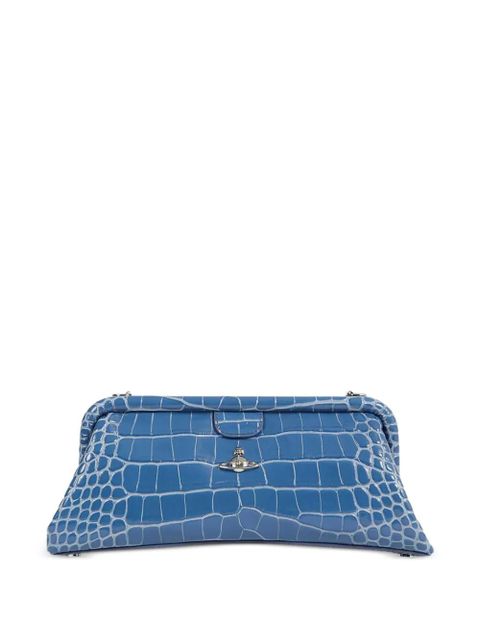 Vivienne Westwood Jane croc-effect shoulder bag - Blue - zdjęcie produktu nr 1
