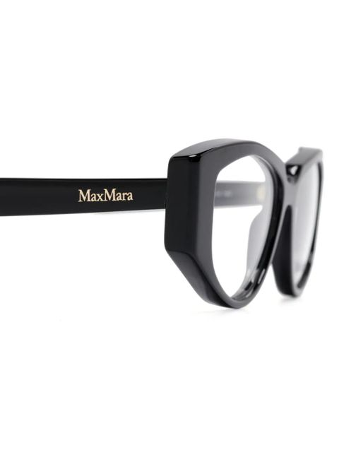 Max Mara Eyewear oval-frame glasses - Black
