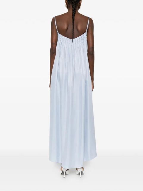 Eleh gathered-detail maxi dress - Blue