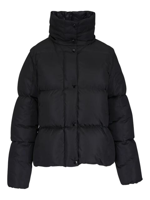 Moncler quilted hooded jacket - Black