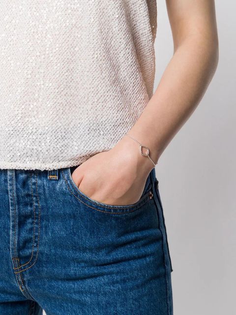 Monica Vinader Riva Diamond Kite Chain bracelet - Silver - zdjęcie produktu nr 2