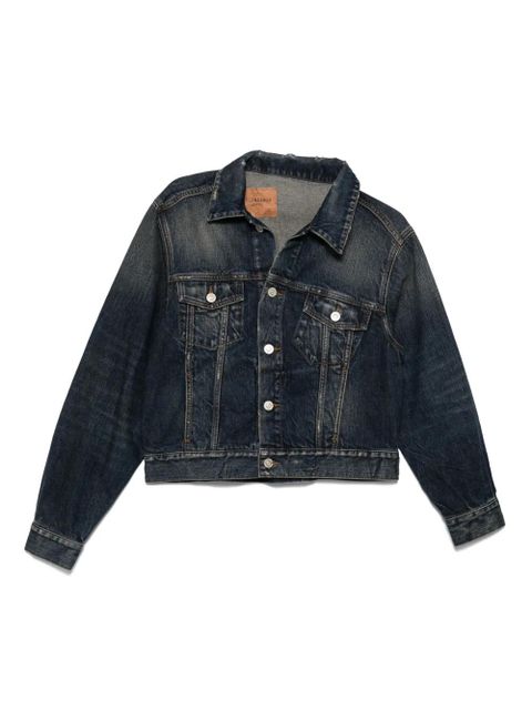 Balenciaga off-shoulder denim jacket - Blue - zdjęcie produktu nr 1