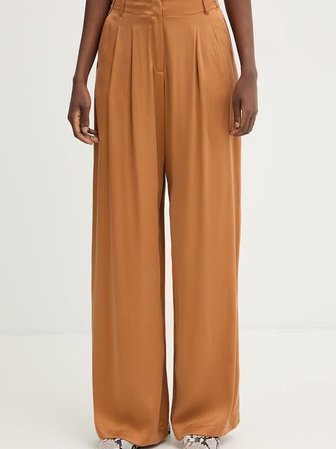 MAX&Co. spodnie z dodatkiem jedwabiu MCOPOGGIO - zdjęcie produktu nr 1