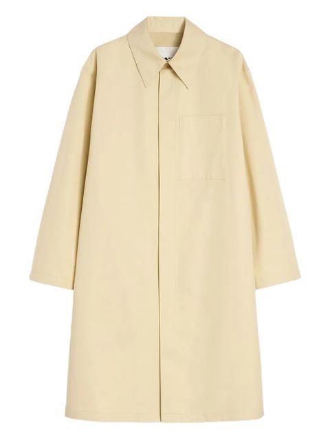Jil Sander patch pocket poplin coat - Yellow - zdjęcie produktu nr 1