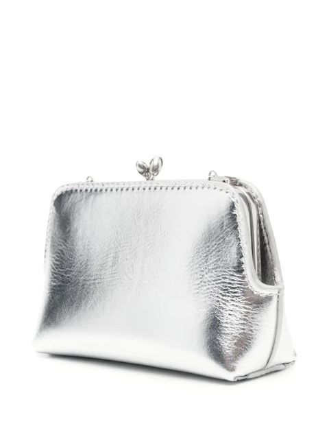 Jil Sander Goji Micro metallic leather bag - Grey - zdjęcie produktu nr 2