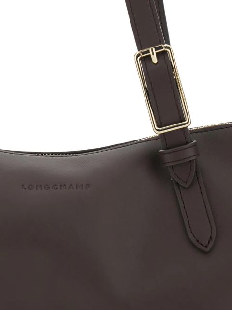 Longchamp East/West leather shoulder bag - Brown