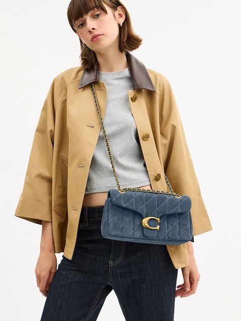 Coach torebka zamszowa Tabby