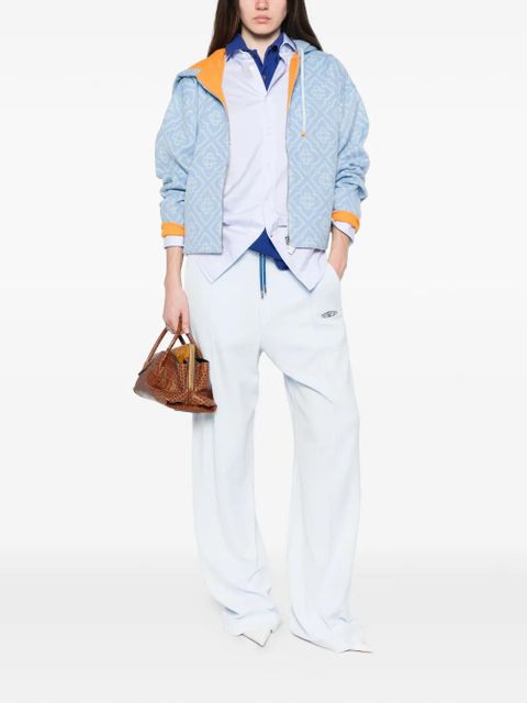 Casablanca monogram hooded jacket - Blue - zdjęcie produktu nr 2