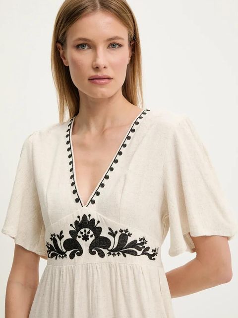 Answear.LAB sukienka kolor czarny maxi prosta