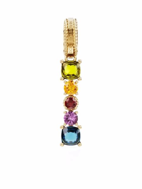 Dolce & Gabbana Rainbow Alphabet 18kt yellow gold multi-stone pendant - zdjęcie produktu nr 1