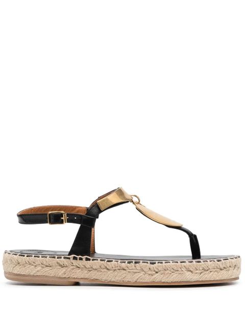 Chloé Pema flat sandals - Black - zdjęcie produktu nr 1