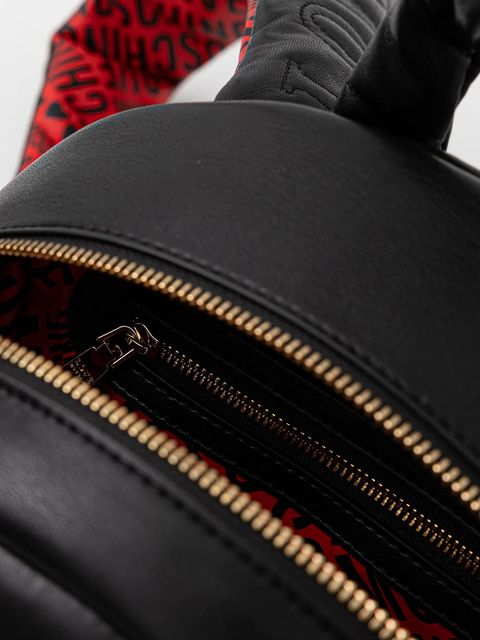 Love Moschino plecak damski kolor czarny mały gładki JC4324PP0NKM100A