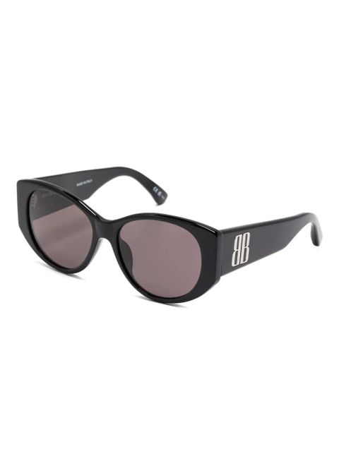 Balenciaga Eyewear logo-detail sunglasses - Black - zdjęcie produktu nr 2