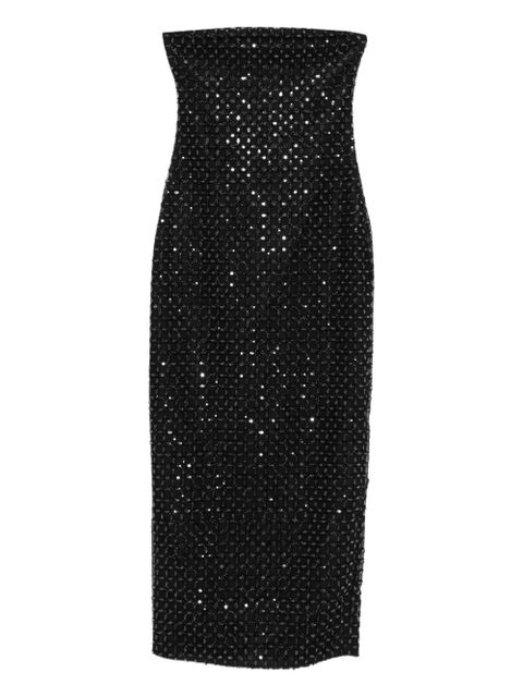 ROTATE BIRGER CHRISTENSEN beaded-embellishment maxi dress - Black - zdjęcie produktu nr 1