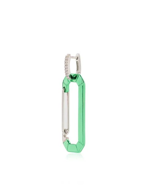 EÉRA big Chiara diamond-embellished earring - Green - zdjęcie produktu nr 1
