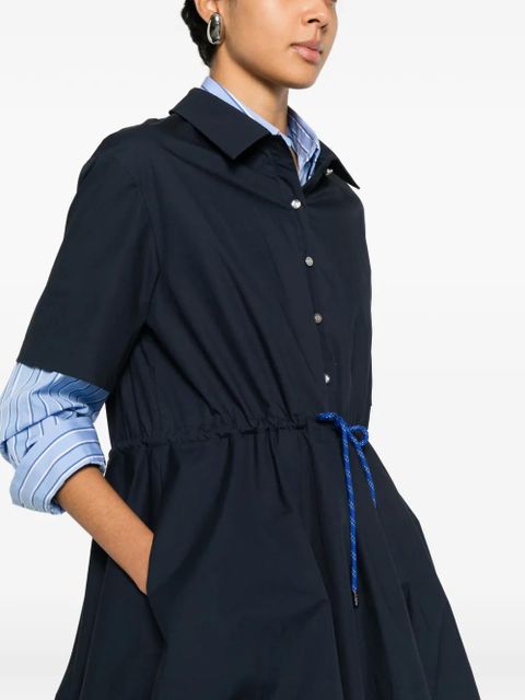 Maje drawstring mini dress - Blue