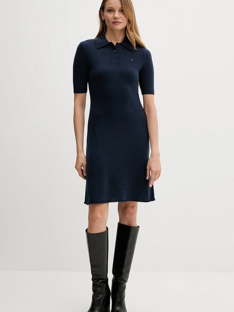 Tommy Hilfiger sukienka wełniana - zdjęcie produktu nr 1