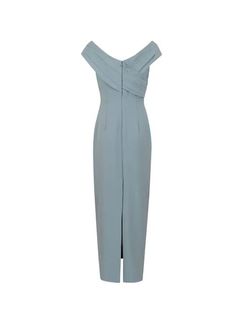 Lauren Ralph Lauren off-shoulder midi dress - Blue - zdjęcie produktu nr 2