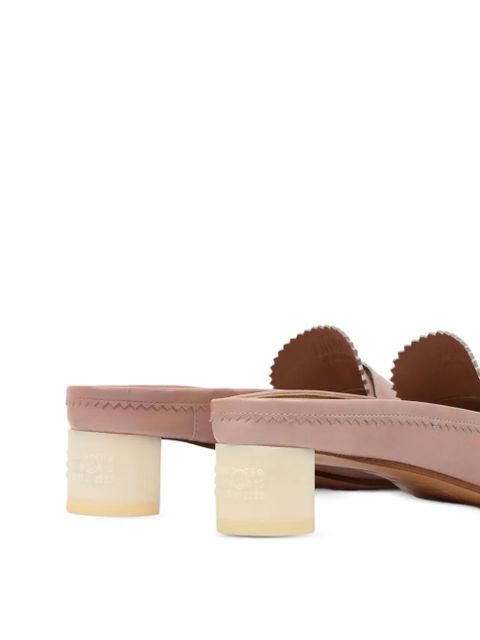 MM6 Maison Margiela Penny-strap leather mules - Pink