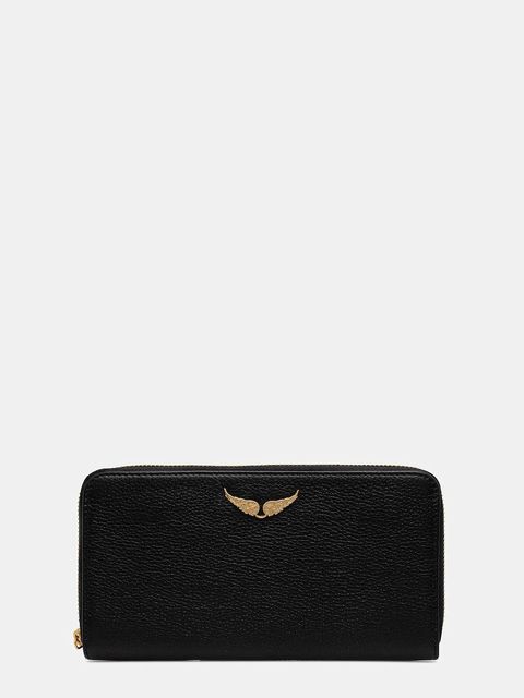 ZADIG&VOLTAIRE portfel skórzany damski kolor czarny LWSG03667 - zdjęcie produktu nr 1
