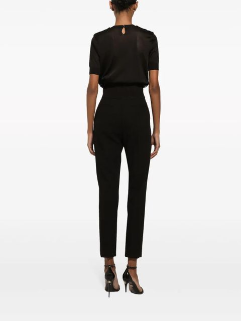 Dolce & Gabbana sequin-embellished short-sleeve top - Black