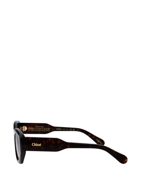 Chloé tortoiseshell-effect cat-eye sunglasses - Brown