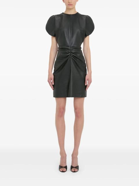 Victoria Beckham gathered mini dress - Black
