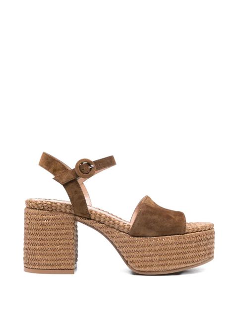 Gianvito Rossi suede platform sandals - Brown - zdjęcie produktu nr 1