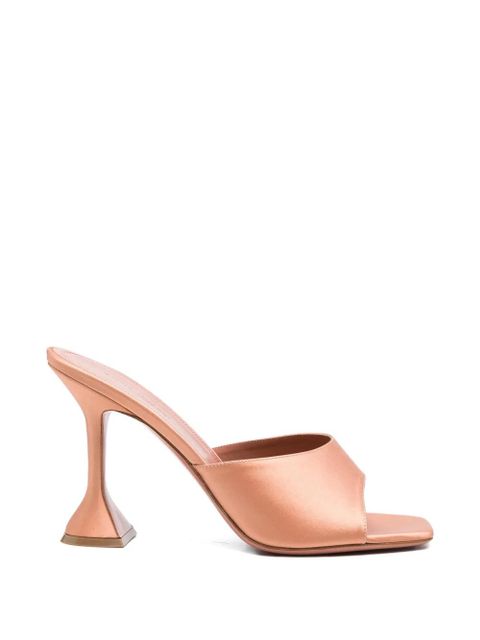 Amina Muaddi square toe slipper - Neutrals - zdjęcie produktu nr 1