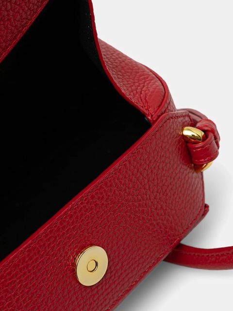 Yuzefi torebka skórzana OYSTER MINI DUFFLE kolor czerwony YUZPF25-HB-MOYD-L060