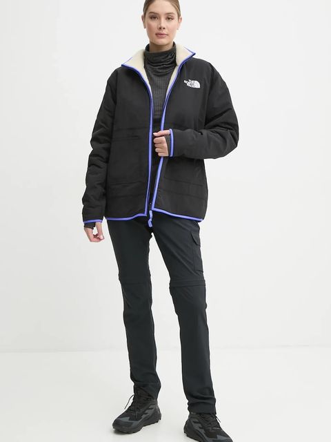 The North Face kurtka dwustronna TNF x Yinka Ilori kolor beżowy przejściowa NF0A89GK4D51