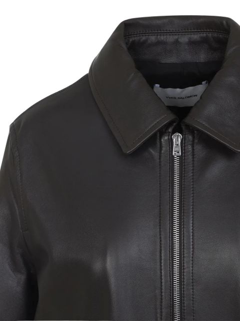 Yves Salomon zip-up jacket - Brown