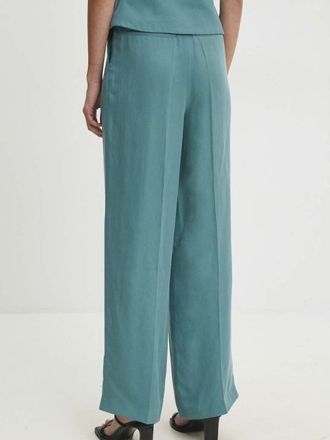 BA&SH spodnie z domieszką lnu