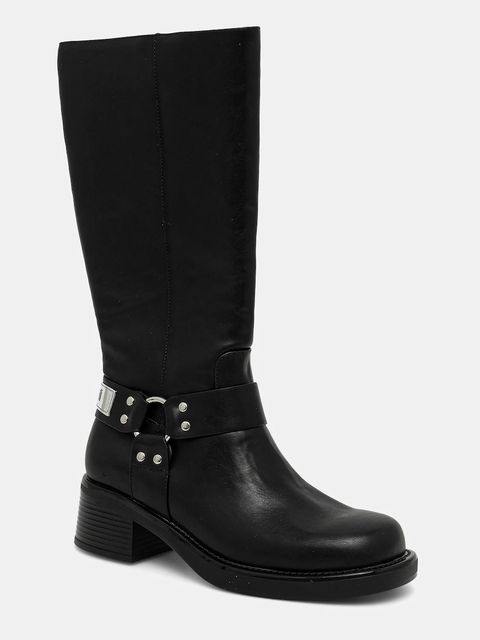 Just Cavalli kozaki damskie kolor czarny na słupku 79RA3S90ZSD61899 - zdjęcie produktu nr 1