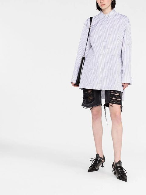 Givenchy tailored striped shirt - Grey