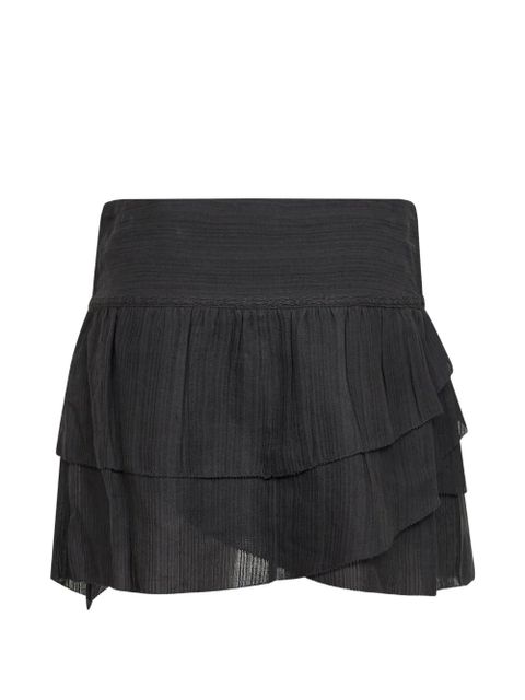 MARANT ÉTOILE asymmetric ruffled skirt - Black - zdjęcie produktu nr 1