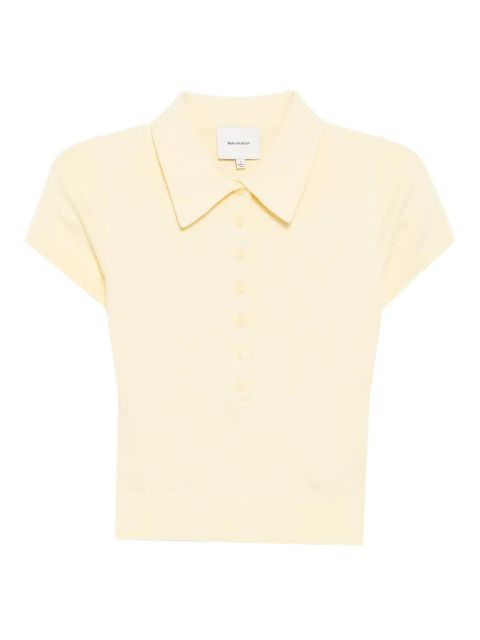 Reformation Bentley polo - Yellow - zdjęcie produktu nr 1