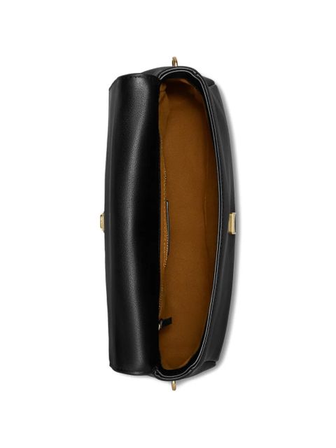 Tory Burch Kira Turnlock leather shoulder bag - Black