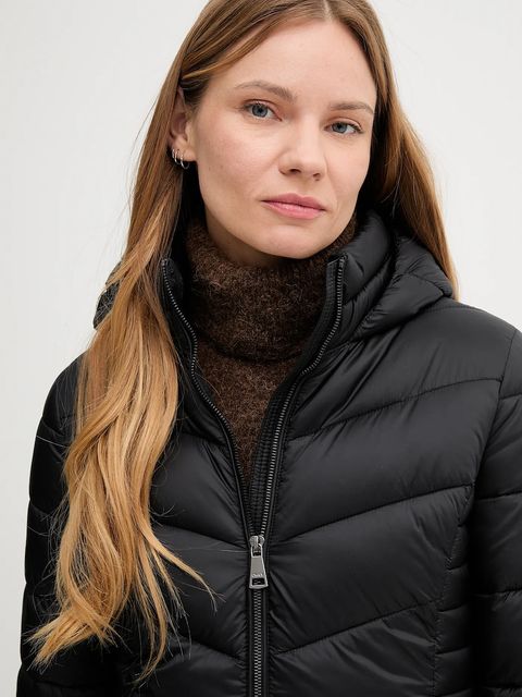 Dkny kurtka damska kolor czarny przejściowa DLEMPR20