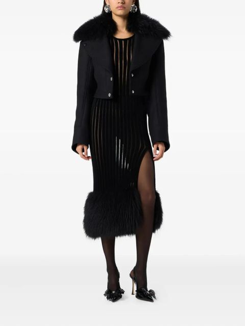 Blumarine ribbed midi dress - Black - zdjęcie produktu nr 2